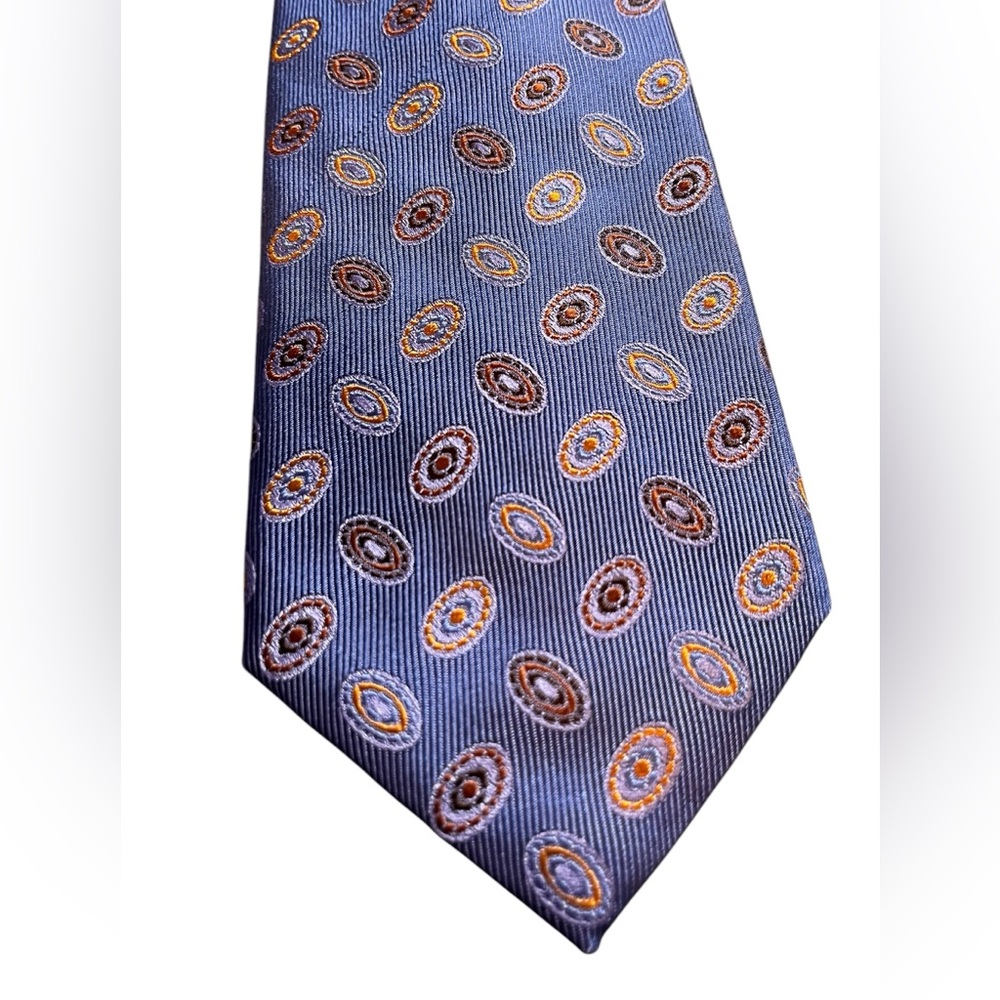 Massimo Bizzocchi for Bergdorf Goodman Men’s Woven Silk Tie Purple Medallion